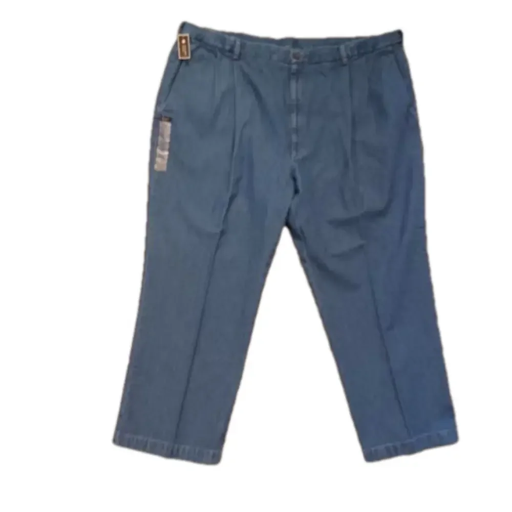 Haggar pleated jeans work to weekend mens size 50x30